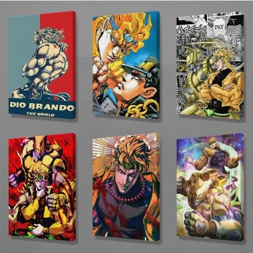 Jotaro Vs Dio JoJos Bizarre Manga Cover Home Decor Canvas Wall Art Decoration Prints Dorm Living Room Bedroom Poster Painting