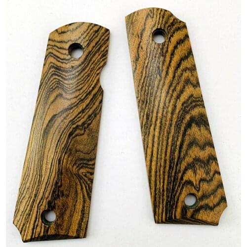 Colt 1911 Grips Gold ebony Wood Handle Full Size 1911 Accessories CNC Gold ebony Wood Handle material