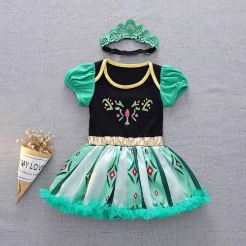 Baby Rompers Summer sleeve Baby Jumpsuit Baby Girls Clothing Princess clothes Tracksuit Newborn Costume Baby Girls Clothes