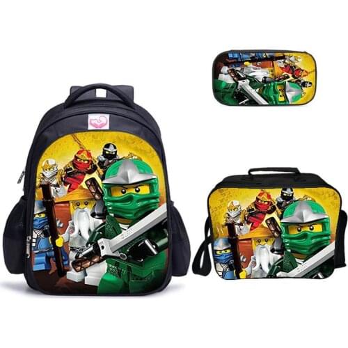 Fashion Game Children School Bags ninjago Schoolbag for Boy Backpack Printing Book Bag Backpack for Teenagers sac a dos enfant