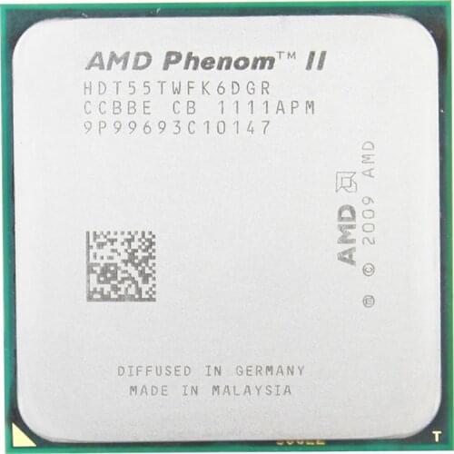 AMD Phenom II X6 1055T 95W CPU processor 2.8GHz AM3 938 Processor Six-Core 6M Desktop CPU 95W