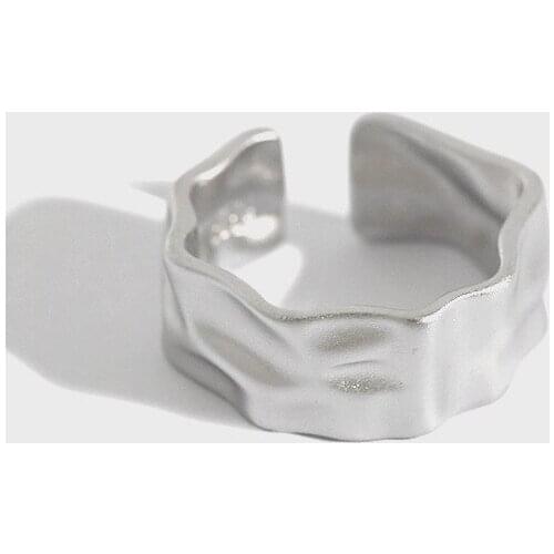 July Dream New Arrivals Silver Shell Irregular Natural Silver Ring Women Party Wedding 925 Silver Concise Jewelry Accessories