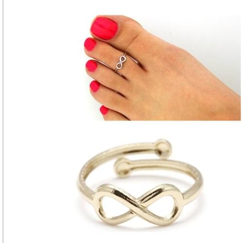 2020 Summer Toe Rings For Women Bohemia Beach Foot Accesories Open Knuckle Finger Ring Adjustable Retro Jewelry Anillo Mujer