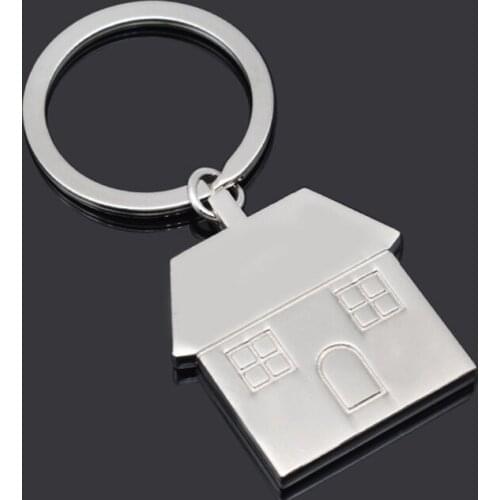 Personality Cartoon House key chain new fashion Women Bag Charm Keychains Men metal car key ring Best Couple gift Jewelry
