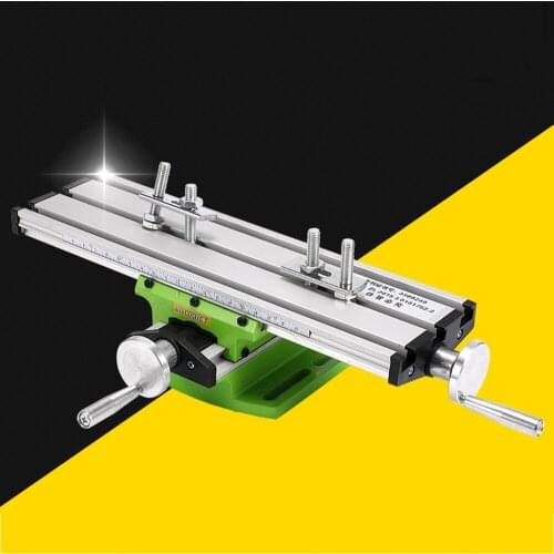 Mini Precision Multi-function Table Bench Vise Bench Drill Milling Machine Fixture Work Table Worktable Cross Milling Machine