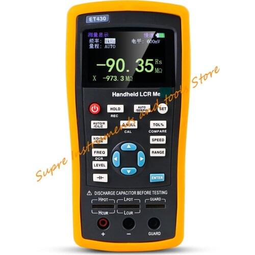 ET430 ET431 ET432 ET433 Multifunction Handheld LCR Digital Bridge Meter High Precision Capacitance Inductance Resistance Meter