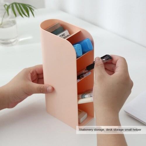 Desktop Storage Rack Pen Holder Stalk Multi-function Desktop Storage Box Office Stationery Makeup Brush Storage Box Tools