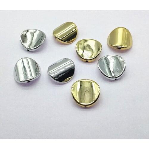 New arrival! 25mm 100pcs/lot Acrylic UV Plating Irregular round Beads for Jewelry DIY (Design as shown)