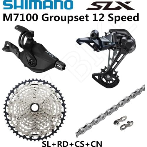 SHIMANO DEORE SLX M7100 Groupset MTB Mountain Bike 1x12-Speed 45T 51T SL+RD+CS+HG M7100 shifter Rear Derailleur