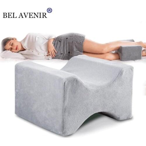 Body Memory Cotton Leg Pillow Sleeping Orthopedic Sciatica Back Hip Joint Pain Relief Thigh Leg Pad Cushion Home Foam Pillow