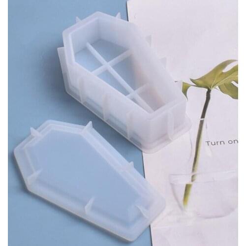 DIY Crystal Coffin Silicone Mold Containing Box Jewelry Storage Silicone Molds