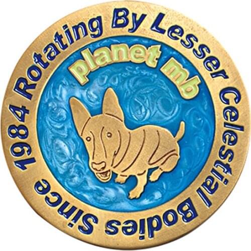 Souvenir Metal Coin Medallion with Dye Black Finish