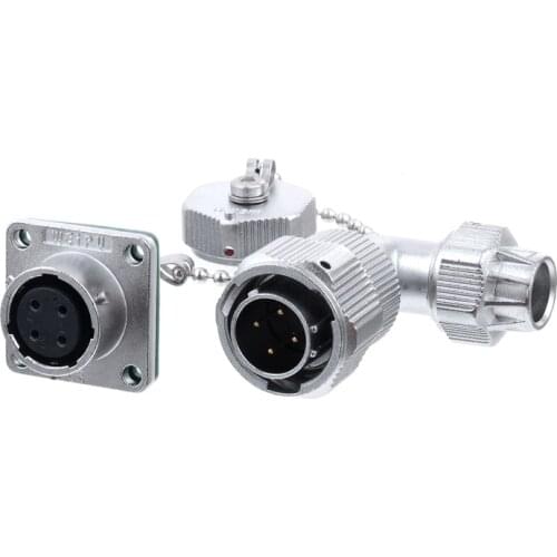 WEIPU WY16 TV+Z IP68 Waterproof M16 Connector 2 3 4 5 7 9 10 Pin Connectors Adapter 90 Right Angle Male Plug Panel Female Socket