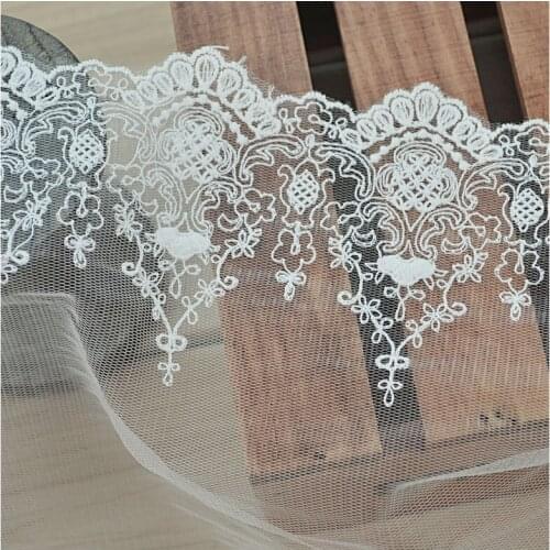 X1202 thread quality gauze material/garment accessories DIY manual lace embroidery / 12 cm