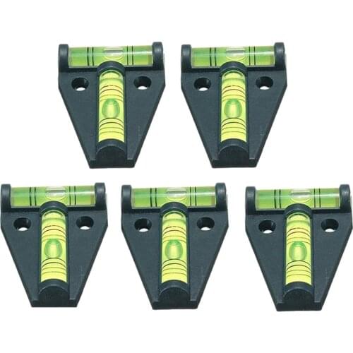 5 x RV T Spirit Level, Cross Check Bubble Level for RVs, Tripods, Machines, Furniture, Trailers