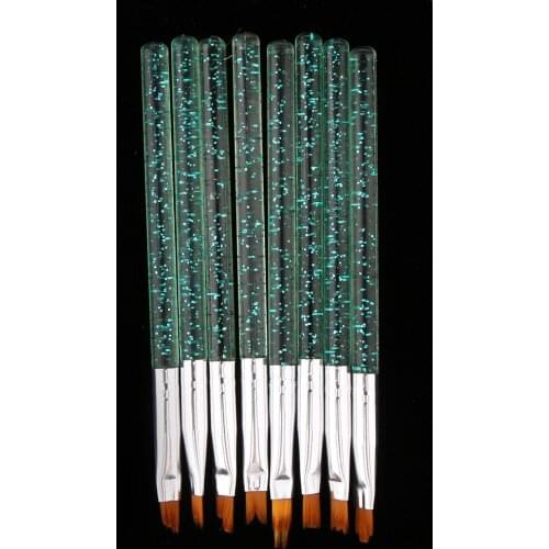 7pcs 3D Design DIY Drawing Painting Striping UV Gel Nail Art Pens Brush Tool