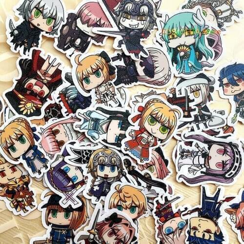 Anime Fate/Grand Order FGO Fujimaru Ritsuka Sticker Family portrait Motorcycle Phone Cartoon Travel Luggage Adhesive sticker
