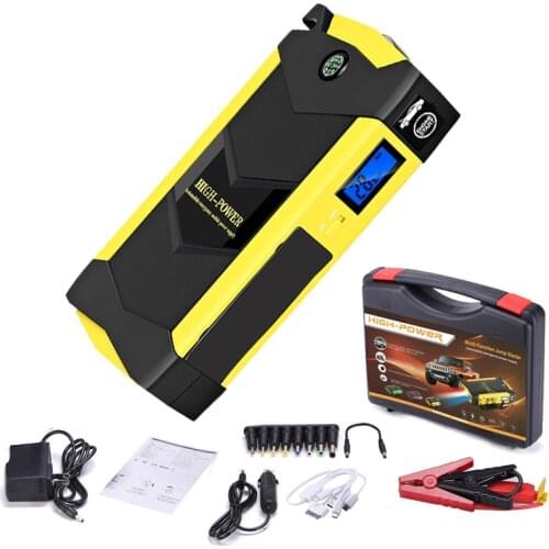 Emergency Starting Device 12V 20000mAh Car Jump Starter Power Bank for Diesel Petrol Car Charger Battery Booster with Flashlight