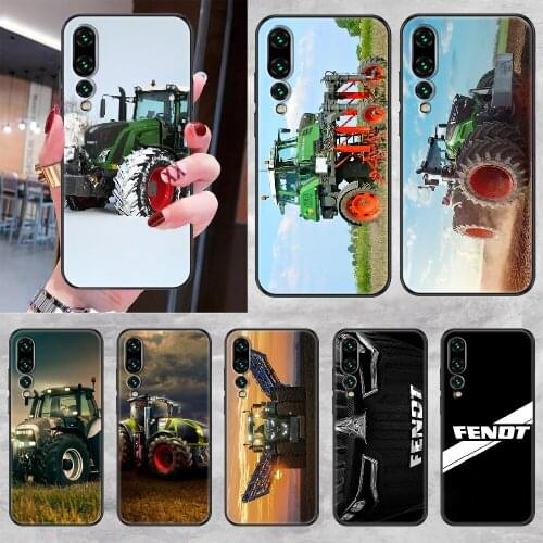 Tractor FENDTS Phone case For Huawei P Mate P10 P20 P30 P40 10 20 Smart Z Pro Lite 2019 black luxury shell silicone waterproof