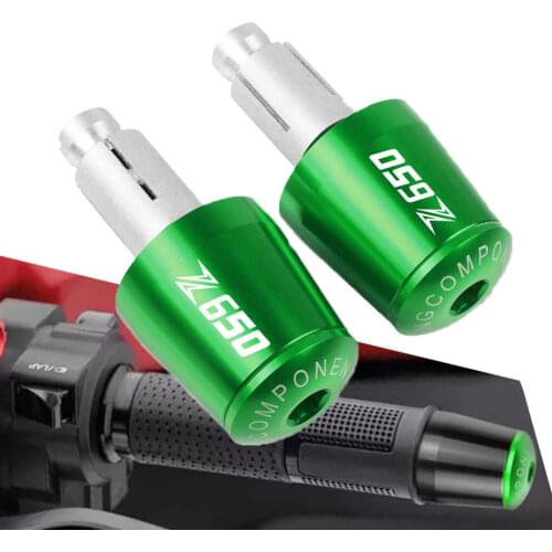 CNC Handlebar End Moto Grip Ends Plus Handle Bar Grips End Plug Motorcycle 7/8'' 22MM FOR KAWASAKI Z650 2016 2017 2018 2019 2020