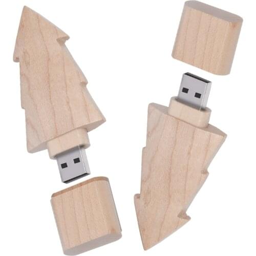 Wooden tree shape usb 2.0 flash drive pen drive cle usb 4GB 16GB 32GB 64GB 128GB memory Stick pendrive for gift