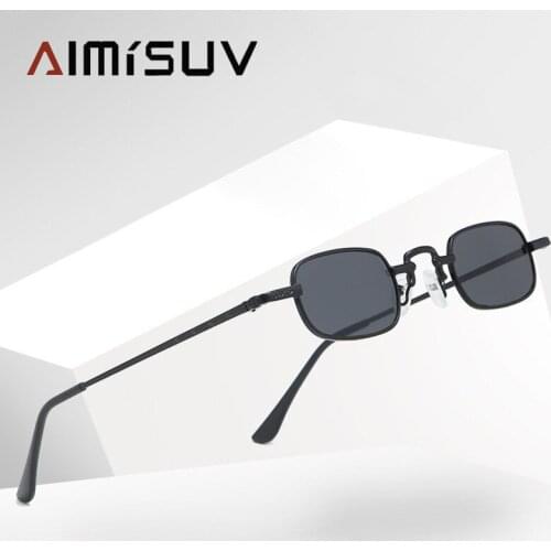 For affordable eye-fashion. Small Rectangle Steampunk Sunglasses Women Men