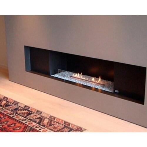 Inno-Fire 36 inch silver or black real fire wifi intelligent auto ethanol burner fireplace