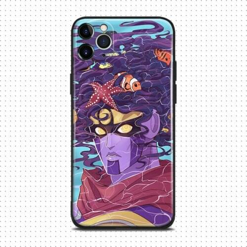 Jojo Star Platinum jojo anime For iPhone se 6 6s 7 8 plus x xr xs 11 pro max soft silicone phone case cover shell
