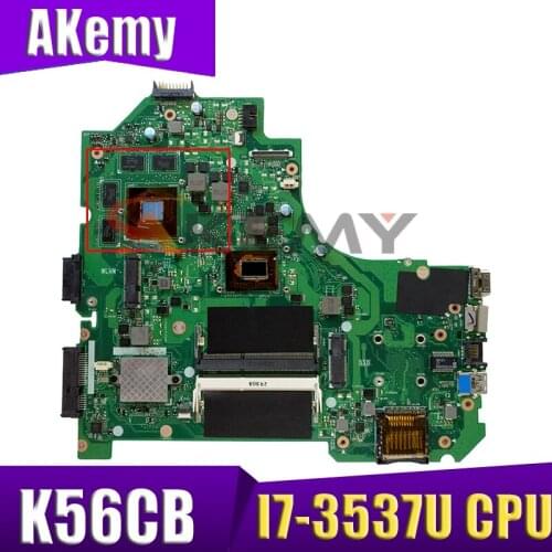 K56CB Motherboard I7-3537U CPU V2GB For Asus K56C K56CB S550C A56C A56CM Laptop motherboard K56CB Mainboard