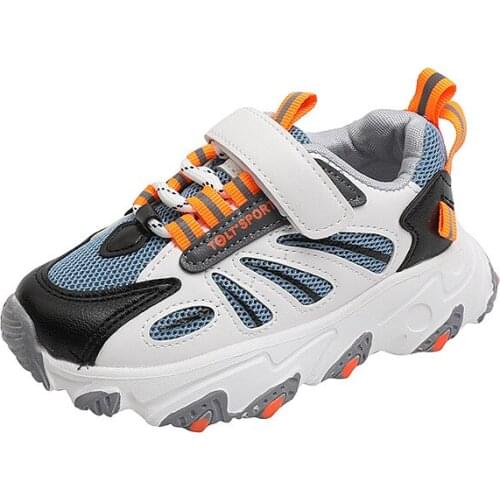 Childrens Color Matching Sneakers 2021 Autumn New Kids Shoes Girls Fashion Breathable Lightweight Boys Running Shoes Fashion