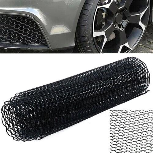 HOT Universal Vehicle Body Modified Grille Tool Exterior Protective Tools Car Aluminum Front Bumper Mesh Sheet Seagull Shape