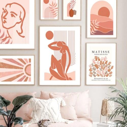 Matisse Abstract Figures Yoga Vase Shine Nordic Posters And Prints Wall Art Canvas Painting Wall Pictures For Living Room Decor