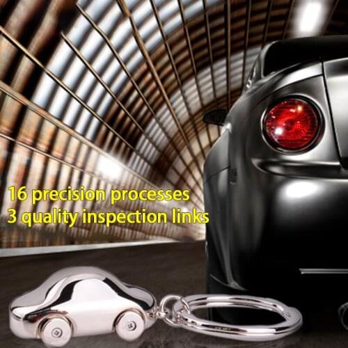 Metal Keychain Car Model Creative Unisex Key Ring Pendant Gift Key Holder Car Key Ring Interior Accessories