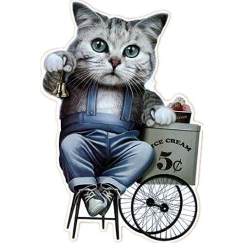 Fashion Patches for clothing Funny Cat Picture Stickers Iron On Patch Transfer Strange Things Diy Clothes Painting Street Icon