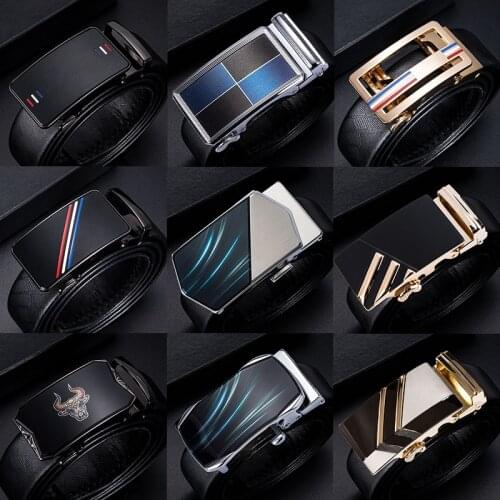 Hi-Tie Luxury Brand Mens belt buckles 3.5cm Width Mens Classic Fashion Alloy Metal Automatic Belt Buckles for Men Cowboy