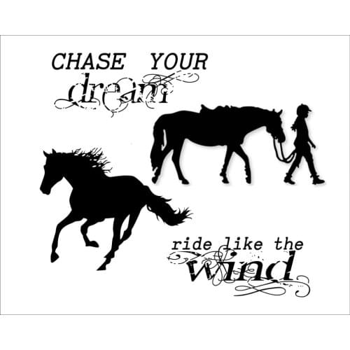 Animals Horse Transparent Clear Pattern Stamps For DIY Scrapbooking/Card Making/Kids Christmas Fun Decoration Suppliestampons