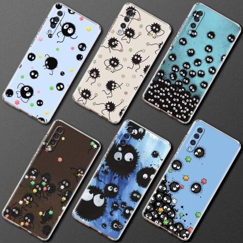 Transparent Phone Case For Samsung Galaxy A50 A70 A20E A10 A20 A30 A40 A10S A10E Soft Silicone Phone Cover Soot Sprites Anime