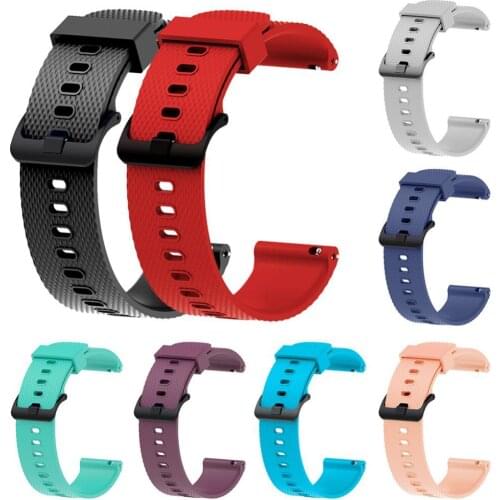 Universal 20mm Silicone Watch Strap Belt for Samsung Galaxy Watch Active Gear S2 ремешок для часов