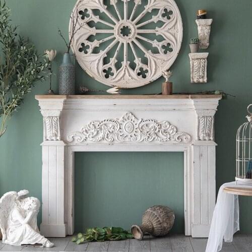 European-style Retro Mantelpiece Living Room Wedding Photography Decoration Cabinet Simple Porch Table Old Partition Counter