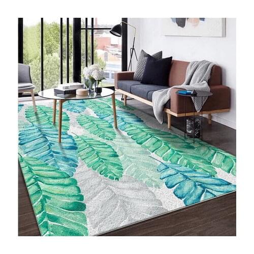 Nordic Style Leaves Series Abstract Art Living Room Various Sizes Carpet Sofa Coffee Table Mat Home Decoration