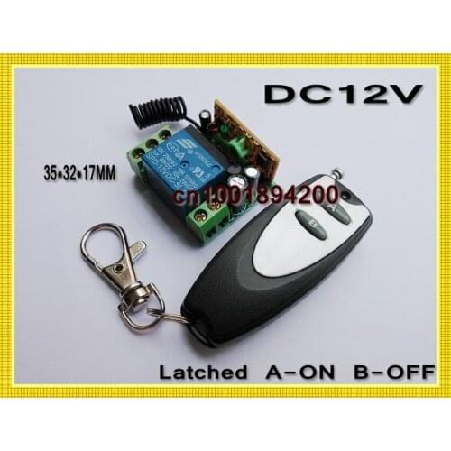 DC12V Door Access Remote Control Switch System LED/Light Lamp Power Remote Control System A-ON B-OFF Mini Receiver Transitter