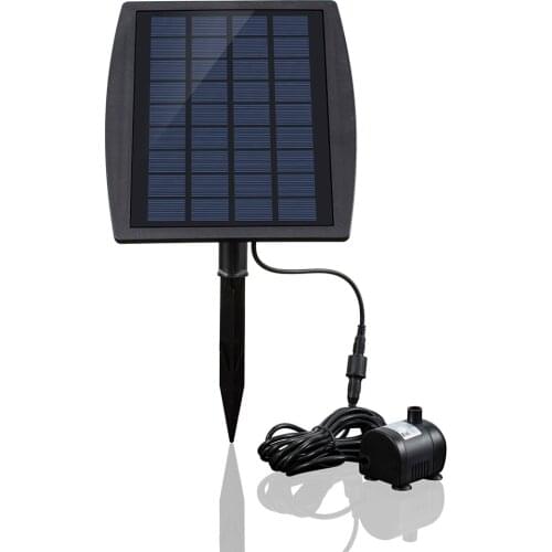 Solar Power Panel Landscape Pool Garden Fountains Pluggable Solar Power Decorative Fountain 9V 2.5W Water Pump