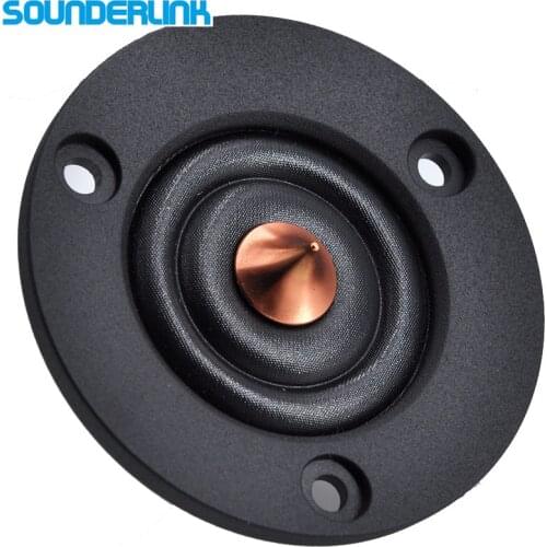 2 PC Sounderlink HiFi silk soft Dome speaker driver unit tweeter diy bookself sofa car 2 inch 65MM 4Ohm 30W