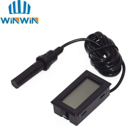Mini LCD Digital Thermometer Hygrometer Temperature Indoor Convenient Temperature Sensor Humidity Meter Gauge Instruments Cable