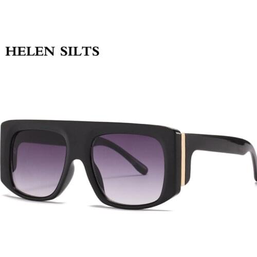 Vintage Punk Square Sunglasses Women Men Oversized Black Goggle Sun Glasses For Female Shades Steampunk Eyewear UV400 Gafas H165