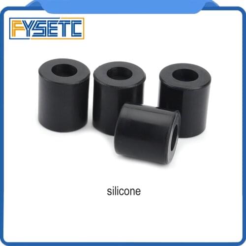 High Temperature Silicone Solid Spacer Hot Bed Leveling Column 3pcs Long + 1PC Short For CR-10/ CR10S Ender-3 3D Printer Parts