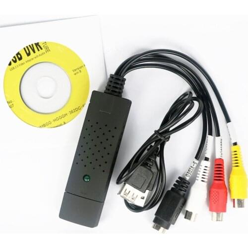 XT-XINTE USB Video Capture Card Adapter TV DVD VHS Captura dev deo Card Audio AV for Computer/CCTV Camera USB 2.0 DC60