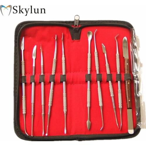 1Set Dental wax technicians chisel knife mechanic wax Wax Kit Tool Kit dental materials SL521