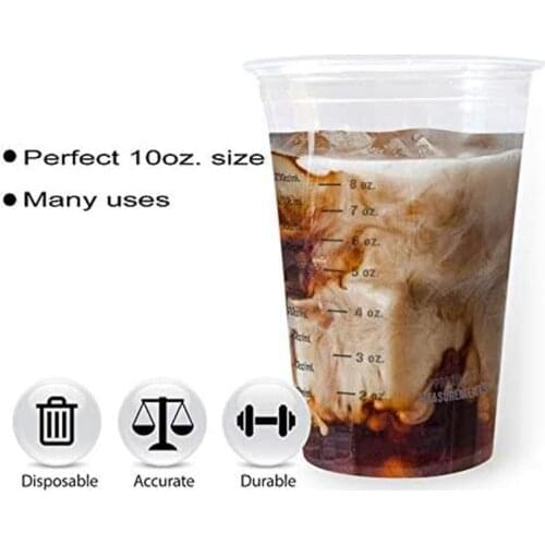 2021 New Disposable Measuring Cups for Resin 8oz Epoxy Resin Clear Plastic Measuring Cups