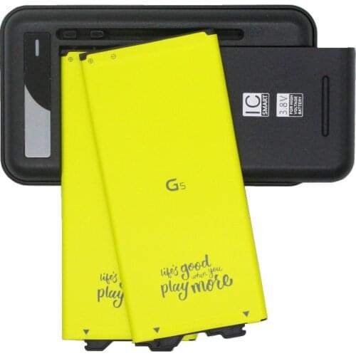 2x 2800mAh BL-42D1F Replacement Battery + Charger For LG G5 VS987 US992 H820 H840 H850 H830 H831 H868 F700S F700K H960 H860N